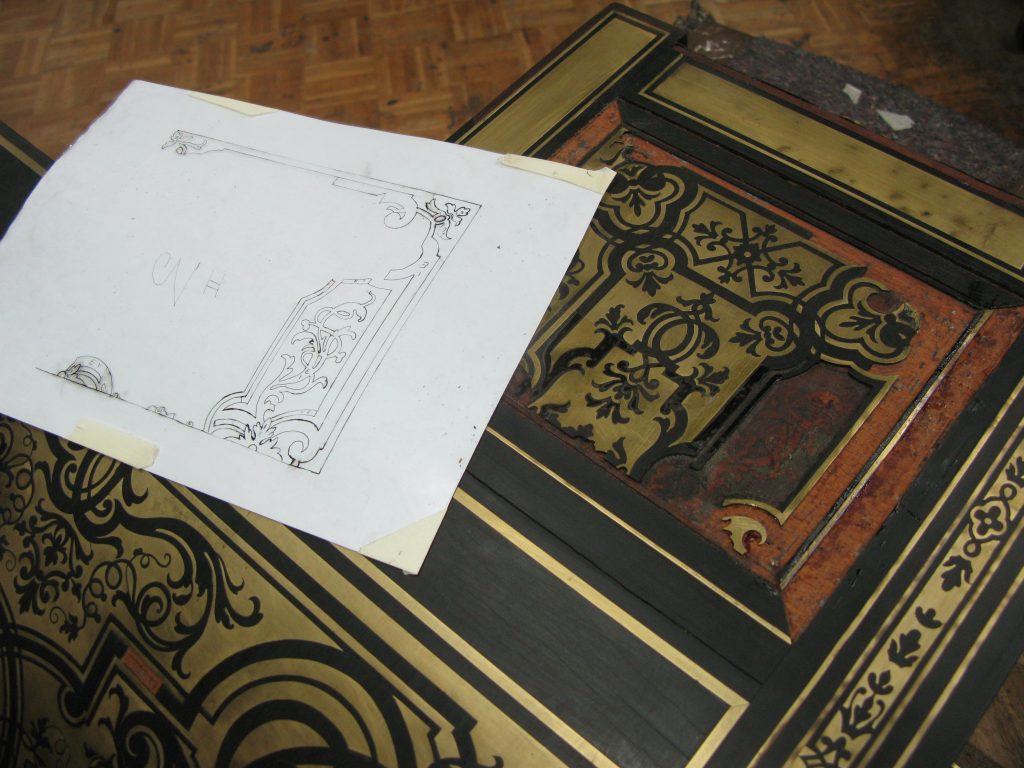 Dorure, Technique de dorure au mercure, Dorure à la feuille d'or